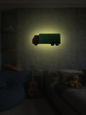 Lampka nocna Fluffy Ciężarówka - Green
